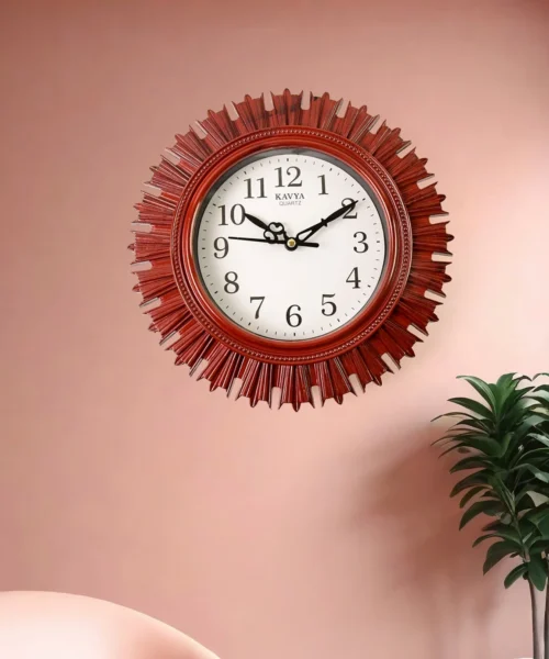 wooden-round-wall-clock-for-home webp